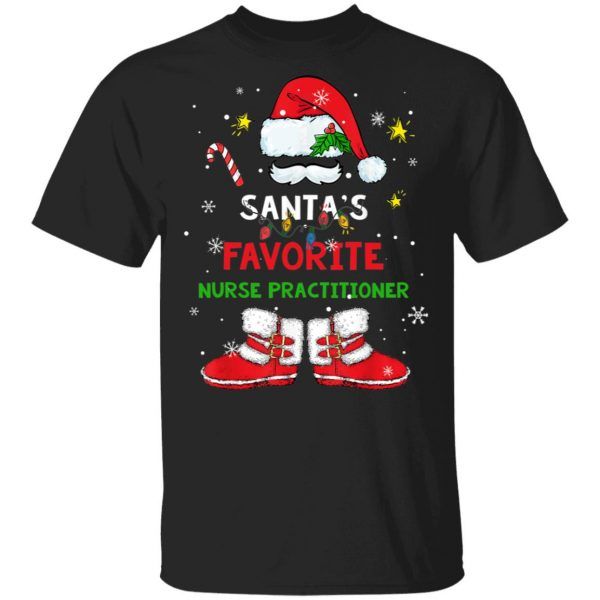 Santa's Favorite Nurse Practitioner Santa Christmas Shirt