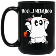 Ghost Cow Moo I Mean Boo Funny Halloween Cow Boo Mug