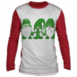 Hanging With Green Gnomies Santa Gnome Christmas Costume Ugly Christmas sweater Long Sleeve