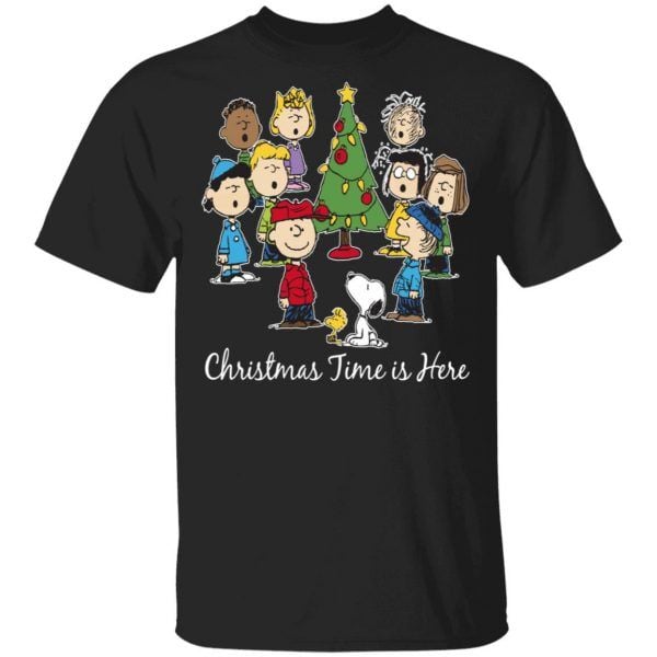 Snoopy Peanuts Christmas Time Is Here Shirt Merry Xmas Gift