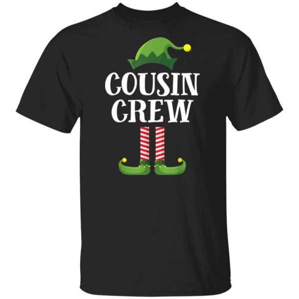 Funny Cousin Crew Elf Matching Group Christmas Family Kids Pajama Shirt