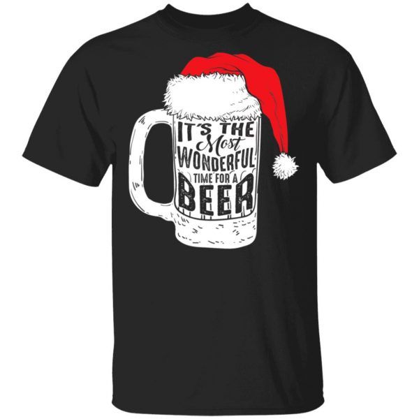 It's The Most Wonderful Time For A Beer Funny Shirts Christmas Gift