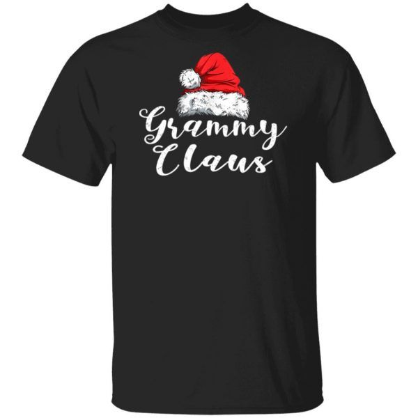 Funny Grammy Claus Matching Family Group Christmas Grammy Gift Shirt