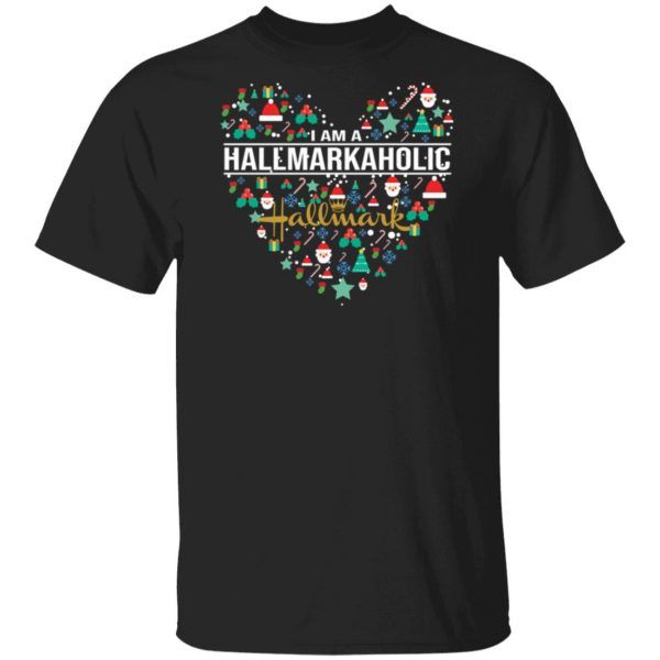 I am a Hallmarkaholic Hallmark Christmas Shirt Christmas Gifts T Shirts