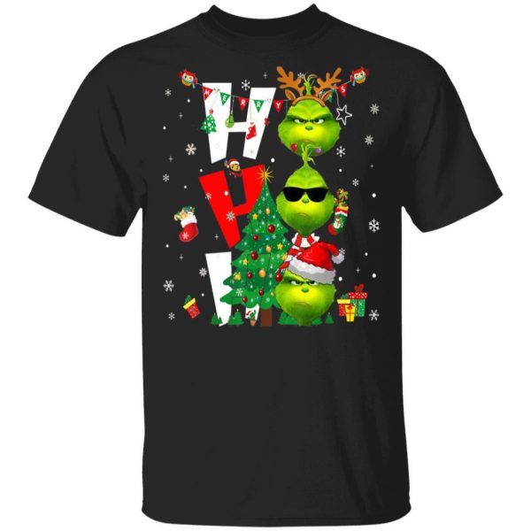Funny Christmas Grinch Ho Ho Ho T-Shirt Merry Xmas Gift
