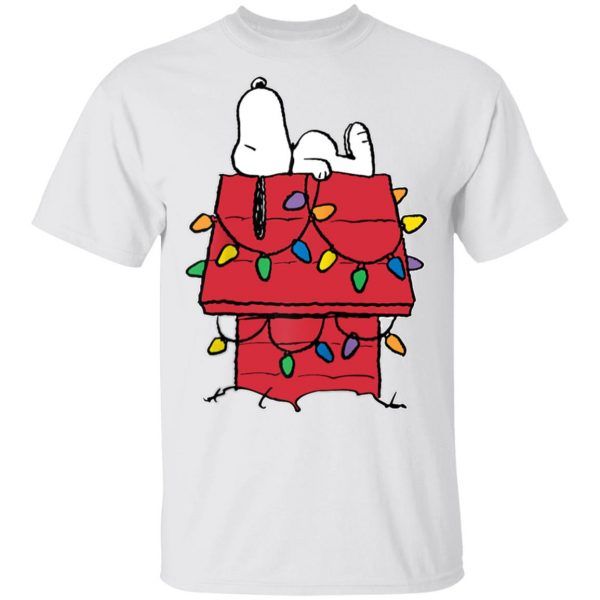 Peanuts Snoopy Christmas Lights Funny T-Shirt