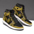 Nauru Custom Shoes - Polynesian Pattern JD Sneakers Black And Yellow