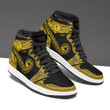 Chuuk Custom Shoes - Polynesian Pattern JD Sneakers Black And Yellow