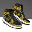 Marshall Islands Custom Shoes - Polynesian Pattern JD Sneakers Black And Yellow
