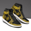 Palau Custom Shoes - Polynesian Pattern JD Sneakers Black And Yellow