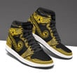 Austral Islands Custom Shoes - Polynesian Pattern JD Sneakers Black And Yellow