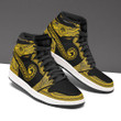 Federated States of Micronesia Custom Shoes - Polynesian Pattern JD Sneakers Black And Yellow