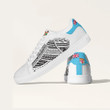 Personalized Shoes - Polynesian Custom Name Sneakers Fiji Flag And Coat Of Arms Custom Skate Shoes
