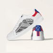 Personalized Shoes - Polynesian Custom Name Sneakers Samoa Flag And Coat Of Arms Custom Skate Shoes
