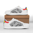 Personalized Shoes - Polynesian Custom Name Sneakers New Caledonia Flag And Coat Of Arms Custom Skate Shoes