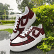 Polynesian AF Sneakers - Polynesian Fish Hook Custom Shoes Red Colour