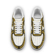 Polynesian AF Sneakers - Polynesian Fish Hook Custom Shoes Yellow Colour