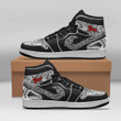 Polynesian Custom Shoes - Yap JD Sneakers Black And White