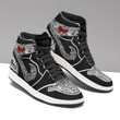 Polynesian Custom Shoes - Yap JD Sneakers Black And White