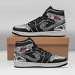 Polynesian Custom Shoes - Guam JD Sneakers Black And White