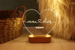 Custom 3D led lamp as Valentines Day Gift Anniversary gift Romantic gift for couple