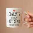 Congrats On Being My Boyfriend You Lucky Bastard Mug Valentine Gift