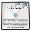 Soulmate Gift Birthstone, Soulmate Necklace, Unique Romantic Valentine's Gift for Her