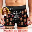 Personalized Boxers for Husband/Boyfriend I Licked It Valentine Gift