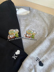 Carl and Ellie Couple Embroidered Sweatshirt