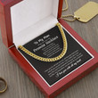 Promise Necklace Cuban Chain Necklace, Meaningful Necklace For Him