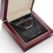 Personalized Name Necklace with Message Card & Box To Girlfriend