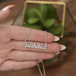 Personalized Name Necklace with Message Card & Box To Girlfriend