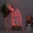 Custom Shape 3D Led Lamp, LED 7 Color Light