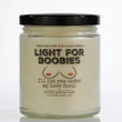 Valentines Day Gift for Him, Light for Boobies Soy Wax Candle