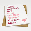 Funny Valentine's Day Card For Your Husband or Boyfriend