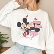 Valentine Printed Disney Couple Sweatshirt
