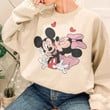 Valentine Printed Disney Couple Sweatshirt