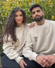 Couple Embroidered Sweater personalized letter name