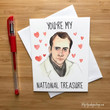 Nicolas Cage Valentine Card, Funny, Love Greeting Card