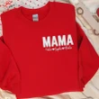 Custom Embroidered Sweatshirt for Mom, Mom Shirt Children's Name