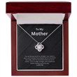 Mother's Day Gift With Heartfelt Message Card Love Knot necklace