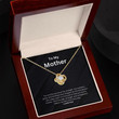 Mother's Day Gift With Heartfelt Message Card Love Knot necklace