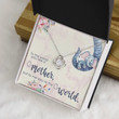 Mother's Day Gift You're My World Love Knot necklace