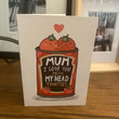 Mothers Day Card, Love You From My Head Tomatoes
