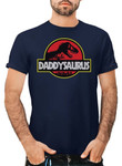 Daddysaurus T-Rex T-Shirt Dino Fun Fathers Day T-Shirt