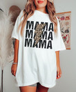Comfort Colors Mama Shirt, Leopard Mama Shirt, Mom Shirt