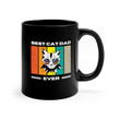 Best Cat Dad Ever Mug Black Ceramic Mug