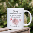 Dad mug from the bump / First Father's Day gift Mug