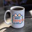 Happy Father's Day Coffee Mug Gift From Daughter Son For Dad's Birthday