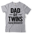 Father's Day Gift T-Shirt Dad Of Twins T-Shirt Birthday Gift Father Dad Daddy T-Shirt